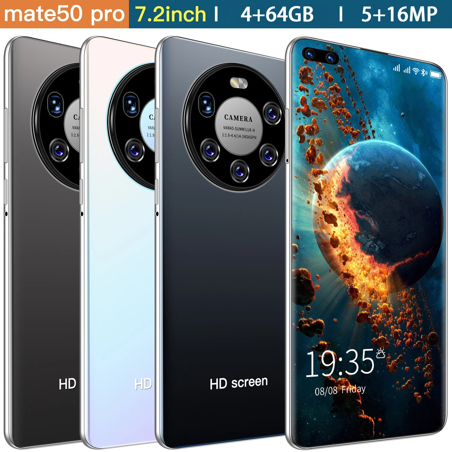 The Mate 50 Pro 7.2-Inch Perforated HD Screen Face Recognition Nanometer Color-Changing Back Cover Is Portable And Exquisite 
The Mate 50 Pro 7.2-Inch Perforated HD Screen Face Recognition Nanometer Color-Changing Back Cover Is Portable And Exquisite
