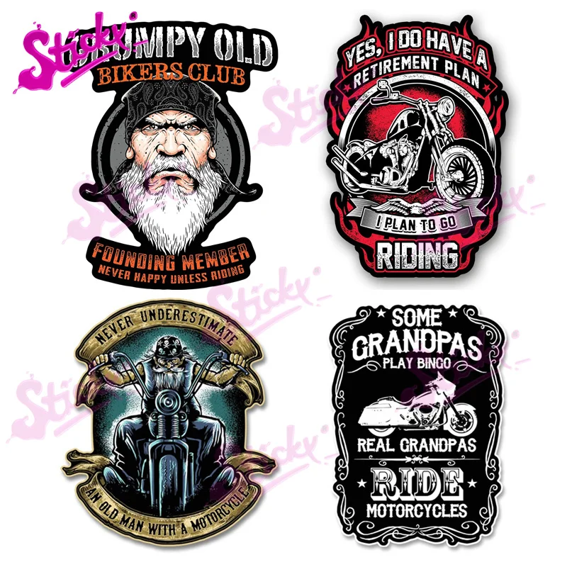 STICKY Grumpy Old Bikers Club Founding Member Never Happy Unless Riding Car Sticker Decal for Bicycle Motorcycle Laptop Helmet
STICKY Grumpy Old Bikers Club Founding Member Never Happy Unless Riding Car Sticker Decal for Bicycle Motorcycle Laptop Helmet