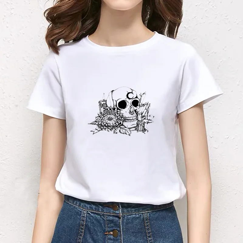 2021 Summer Women T-shirt Bone theme Printed Tshirts Girl Ullzang Mujer T-Shirt Casual Tops Tee Vintage
2021 Summer Women T-shirt Bone theme Printed Tshirts Girl Ullzang Mujer T-Shirt Casual Tops Tee Vintage