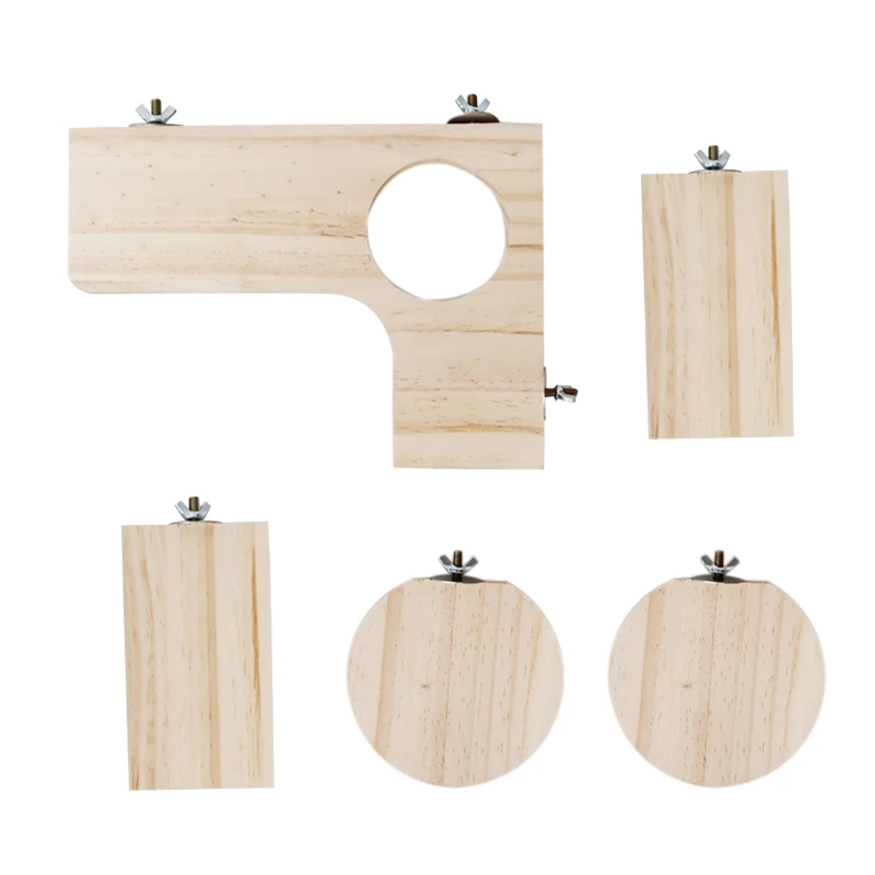5 Pieces Wood L-Shaped Platform Round Rectangle Stand Board Cage Accessories B03E
5 Pieces Wood L-Shaped Platform Round Rectangle Stand Board Cage Accessories B03E
