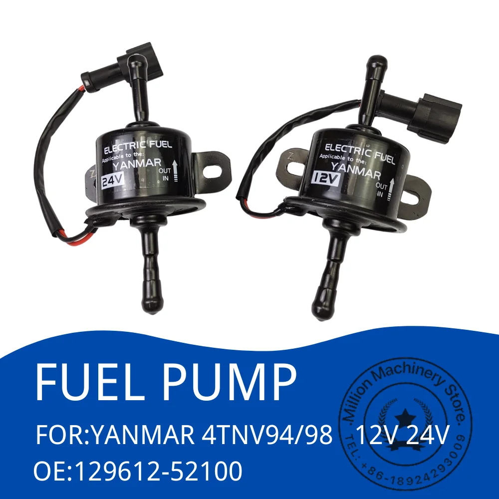 129612-52100 DC12V 24V Electronic Fuel Feed Pump For Yanmar 4TNV94 4TNV98 Upgrade Fuel Feed Pump
129612-52100 DC12V 24V Electronic Fuel Feed Pump For Yanmar 4TNV94 4TNV98 Upgrade Fuel Feed Pump