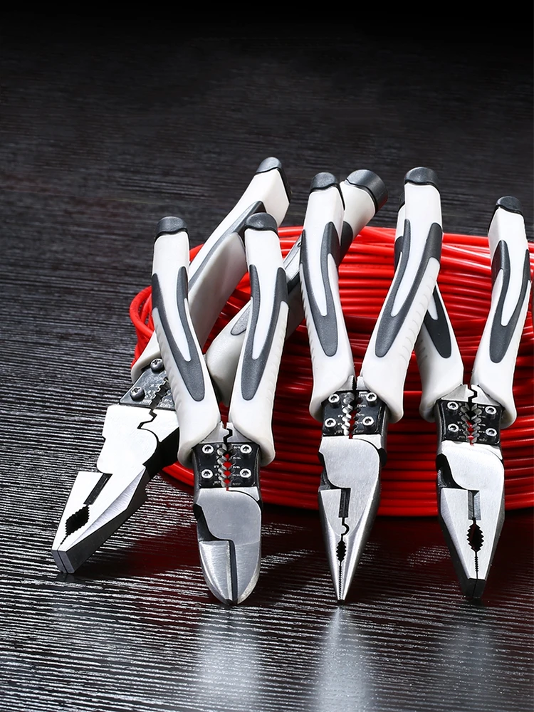 Stripper Crimper Multifunctional Universal Diagonal Pliers Needle Nose Pliers Hardware Tools Universal Wire Cutters Electrician
Stripper Crimper Multifunctional Universal Diagonal Pliers Needle Nose Pliers Hardware Tools Universal Wire Cutters Electrician