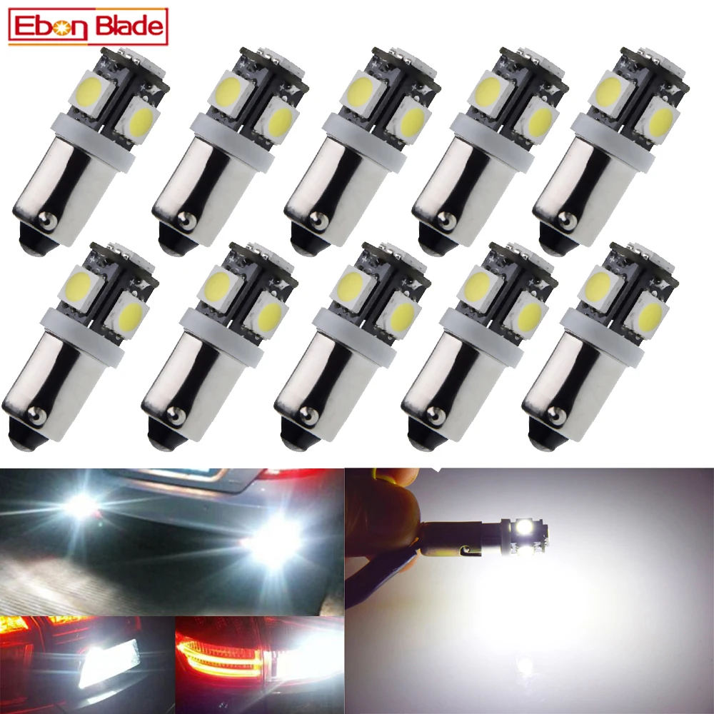 10 X LED BA9S T4W T11 BAX9S H6W BAY9S H21W 5SMD 6000K 250LM CAR MOTORCYCLE SCOOTER LED Light BULB Lamp WHITE 6000K 6V 12V 24V DC
10 X LED BA9S T4W T11 BAX9S H6W BAY9S H21W 5SMD 6000K 250LM CAR MOTORCYCLE SCOOTER LED Light BULB Lamp WHITE 6000K 6V 12V 24V DC