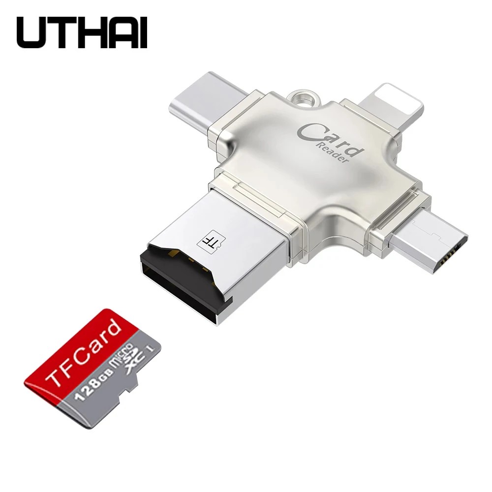 Кардридер UTHAI R010 4 в 1, устройство для чтения карт Micro usb, USB C, для Android, ipad/iphone 7, 8, X plus, 6s5s, Macbook, OTG, TF, SD
Кардридер UTHAI R010 4 в 1, устройство для чтения карт Micro usb, USB C, для Android, ipad/iphone 7, 8, X plus, 6s5s, Macbook, OTG, TF, SD