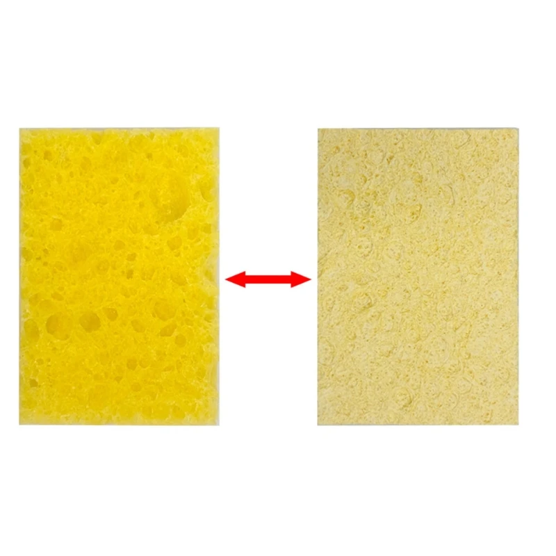 K1KA 10Pcs Soldering Tip Cleaning Sponge High Temperature Resistant Replacemen Sponge