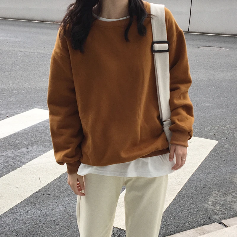 Winter Casual Cotton Thicken Loose Jumper Tops Female Women Unisex Couple Hoodies Sweatshirt Brown Fleece Tracksuit Pullovers
Winter Casual Cotton Thicken Loose Jumper Tops Female Women Unisex Couple Hoodies Sweatshirt Brown Fleece Tracksuit Pullovers