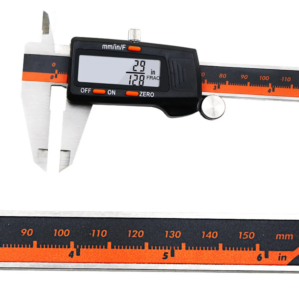 LCD Screen Display Digital Caliper 150mm Stainless Steel 6 Inch Fraction / MM Digital Calipers With Box
LCD Screen Display Digital Caliper 150mm Stainless Steel 6 Inch Fraction / MM Digital Calipers With Box