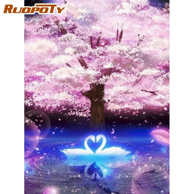 RUOPOTY 5D Diamond Painting Tree Painting Kits Full round square Paint Unframe Landscape Home Decoration
RUOPOTY 5D Diamond Painting Tree Painting Kits Full round square Paint Unframe Landscape Home Decoration