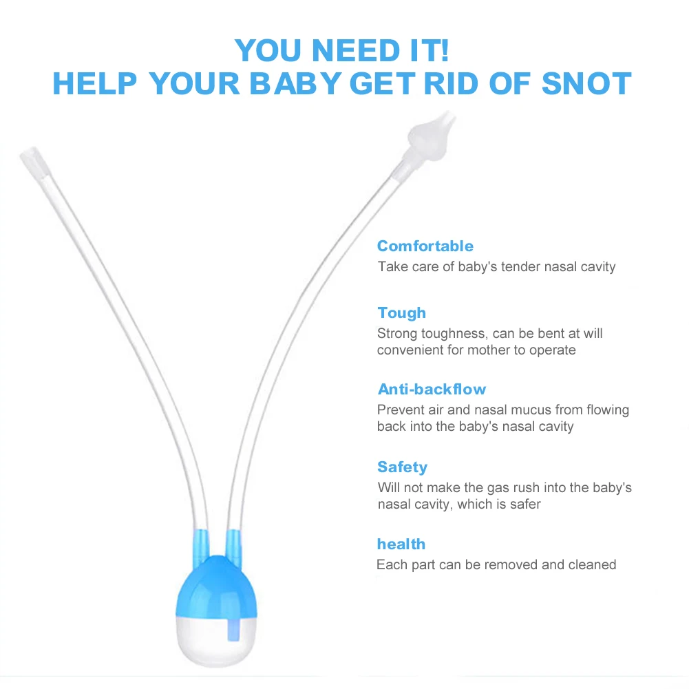Baby Nasal Aspirator Suction Sucker Tool for Mucus Snot Booger Nose Cleaner for Newborns Infants Toddlers Health Care
Baby Nasal Aspirator Suction Sucker Tool for Mucus Snot Booger Nose Cleaner for Newborns Infants Toddlers Health Care