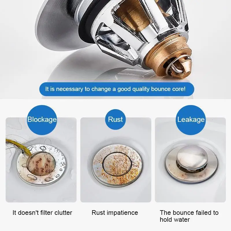 Portable Mini Universal Wash Basin Bounce Drain Filter Kitchen Bathroom Sink Drain Plug Deodorant Plug Faucet Accessorie
Portable Mini Universal Wash Basin Bounce Drain Filter Kitchen Bathroom Sink Drain Plug Deodorant Plug Faucet Accessorie