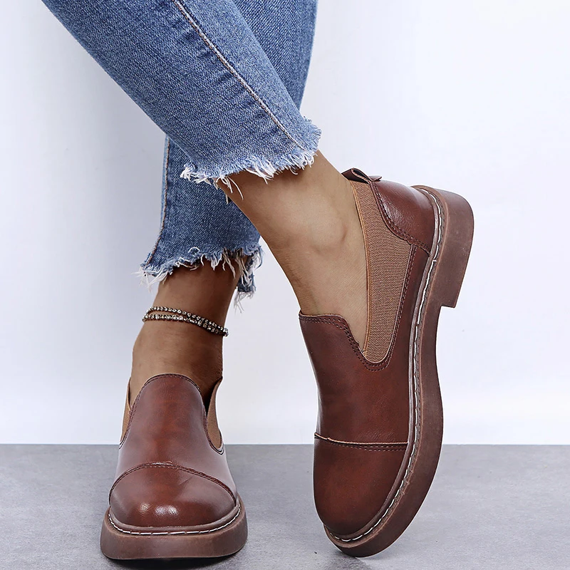 Women's loafers Elastic Band 2021 Flat Leather Shoes Plus Size 43 Ladies Spring Woman Non Slip Footwear Women Sewing Lazy Female
Women's loafers Elastic Band 2021 Flat Leather Shoes Plus Size 43 Ladies Spring Woman Non Slip Footwear Women Sewing Lazy Female