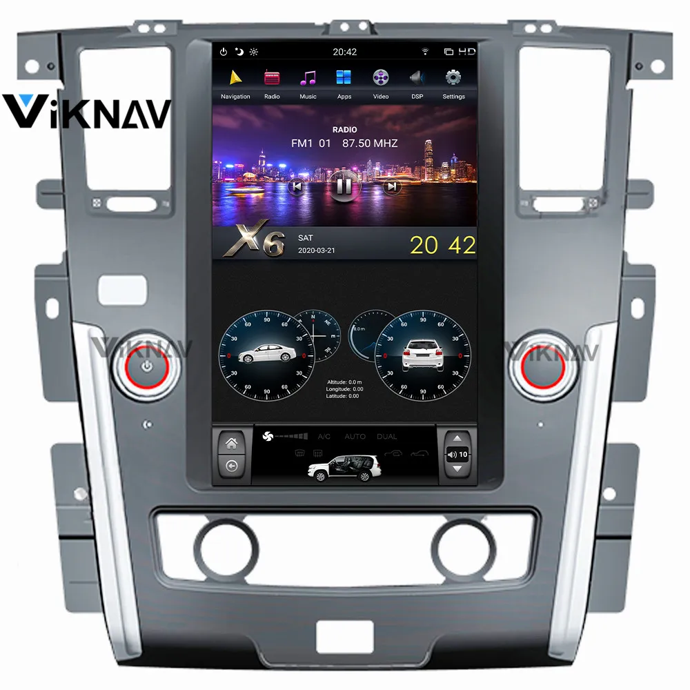 Автомобильный DVD-плеер 13,6 дюйма, GPS-навигация для NISSAN патруль 2010-2018, вертикальный экран, автомобильный мультимедийный плеер
Автомобильный DVD-плеер 13,6 дюйма, GPS-навигация для NISSAN патруль 2010-2018, вертикальный экран, автомобильный мультимедийный плеер