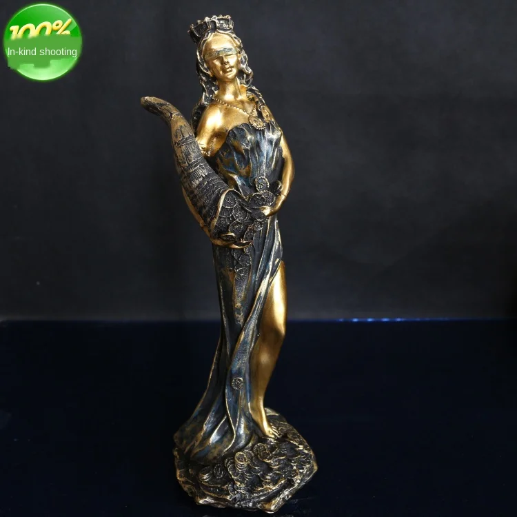 Greek Mythology The Goddess Of Fortune Full-Length Portrait Retro Resin Sculpture Creative Study Room Desktop Decoration X2034
Greek Mythology The Goddess Of Fortune Full-Length Portrait Retro Resin Sculpture Creative Study Room Desktop Decoration X2034