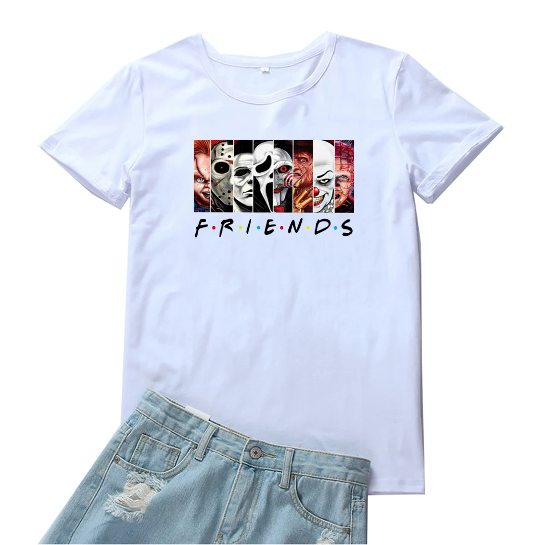 Friends Women Tshirt Funny Cotton Clothes Tee Shirt Femme Harajuku Cartoons Print Streetwear Tee Women Loose White Women T-shirt
Friends Women Tshirt Funny Cotton Clothes Tee Shirt Femme Harajuku Cartoons Print Streetwear Tee Women Loose White Women T-shirt