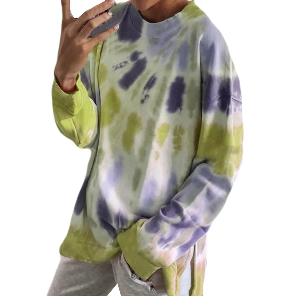 Casual Women Tie Dye Loose Shirts Blouse Printing O-Neck Long Sleeve Pullover Tops Fashion Ladies Bottoming Shirt Basic Shirt
Casual Women Tie Dye Loose Shirts Blouse Printing O-Neck Long Sleeve Pullover Tops Fashion Ladies Bottoming Shirt Basic Shirt