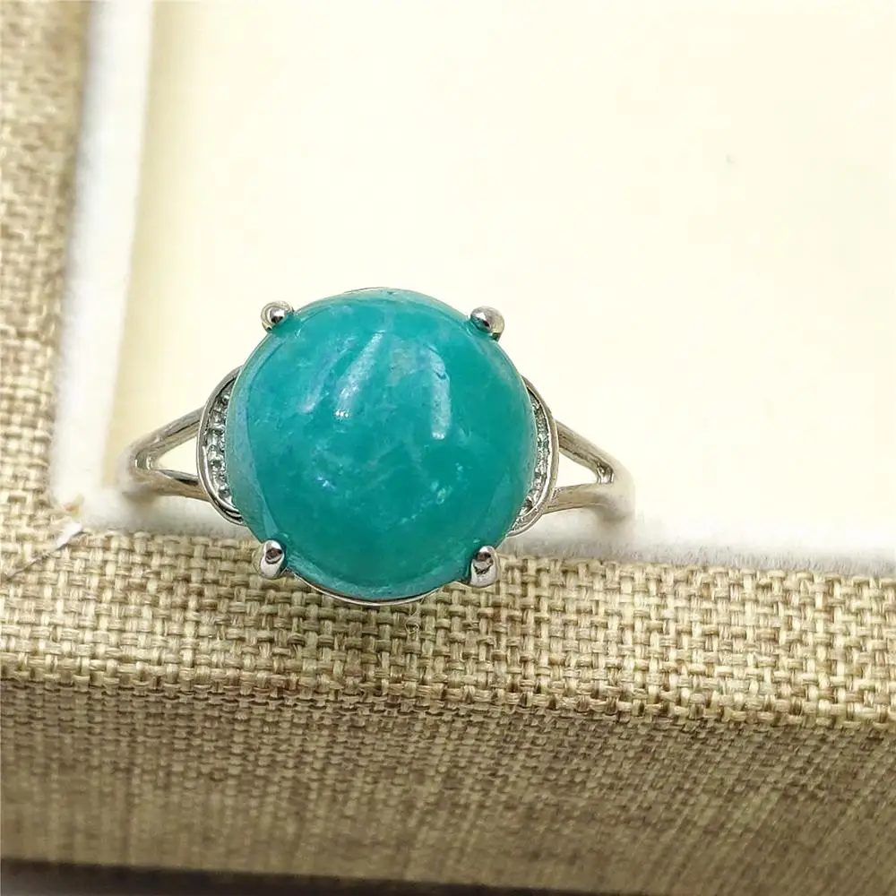 Natural Green Amazonite Gemstone Adjustable Size Ring 12x12mm For Woman Rare Gemstone 925 Sterling Silver Healing Ring AAAAA
Natural Green Amazonite Gemstone Adjustable Size Ring 12x12mm For Woman Rare Gemstone 925 Sterling Silver Healing Ring AAAAA