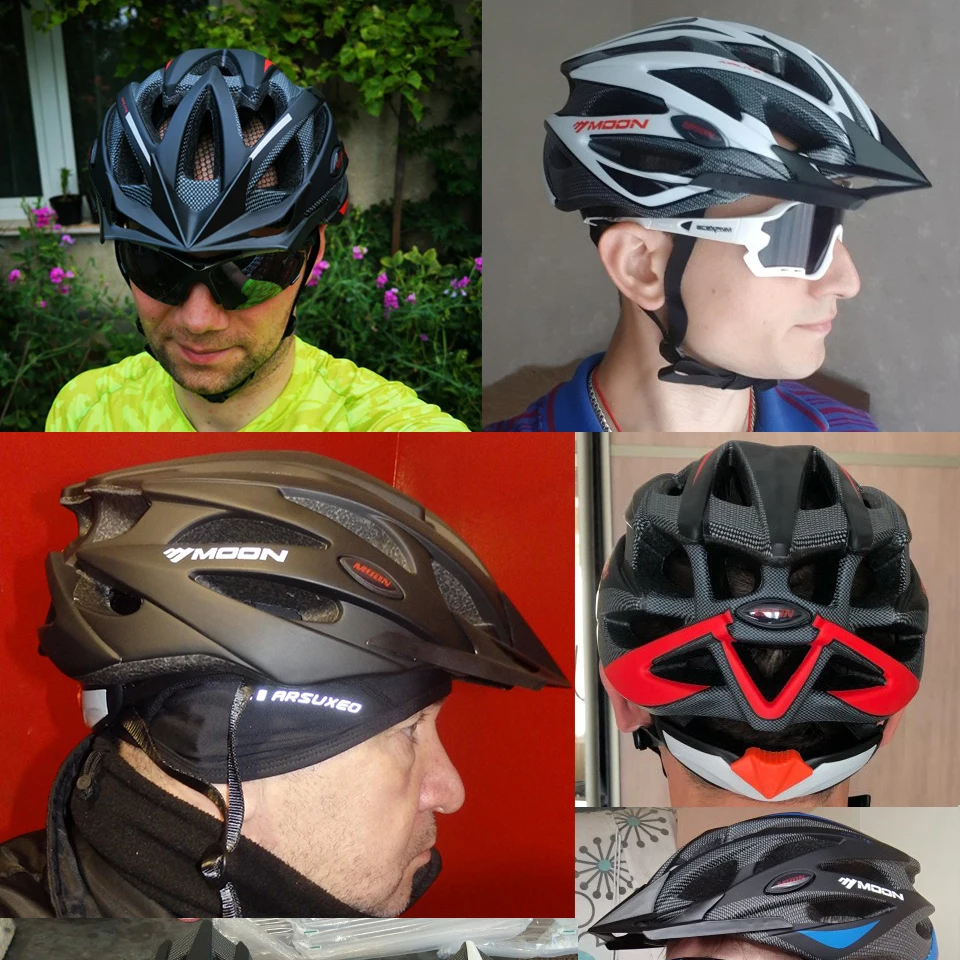 MOON велосипедный шлем Сверхлегкий в форме MTB Casco Ciclismo дорожный горный шлем|helmet