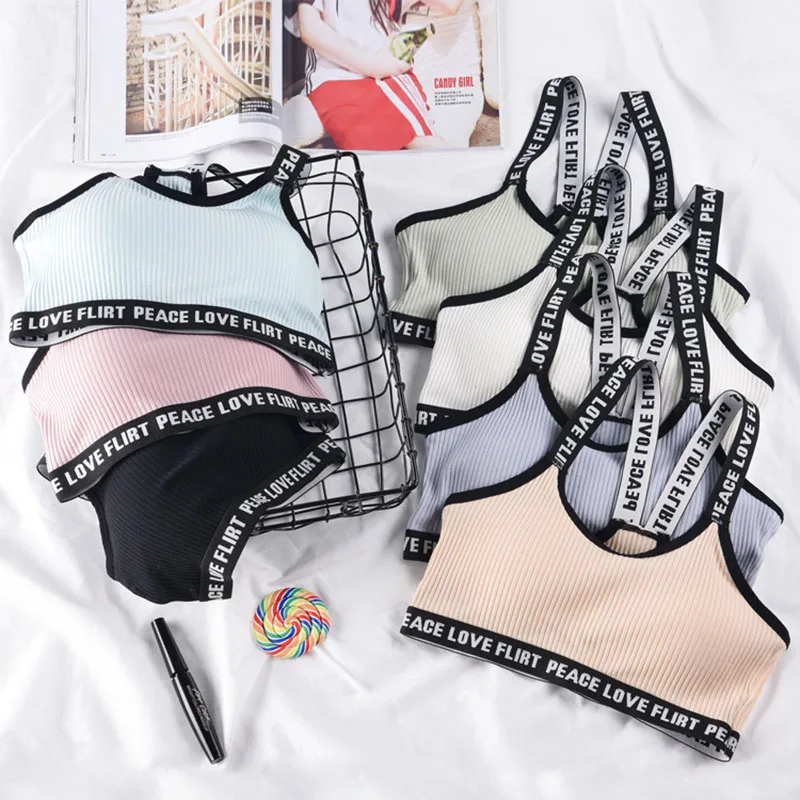 Women's Sports Bras Fitness Running Yoga Vest Underwear Stretch Comfortable Letter Condole Belt Solid Female Breathable Tube Top
Women's Sports Bras Fitness Running Yoga Vest Underwear Stretch Comfortable Letter Condole Belt Solid Female Breathable Tube Top