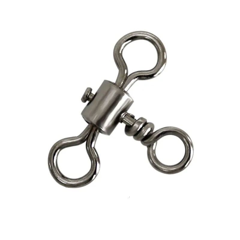 PCS(50 20) SIZE(6#-3/0#) Stainless steel 3-way Cross-line rolling swivel fishing tackle hook connector fishing swivels
PCS(50 20) SIZE(6#-3/0#) Stainless steel 3-way Cross-line rolling swivel fishing tackle hook connector fishing swivels