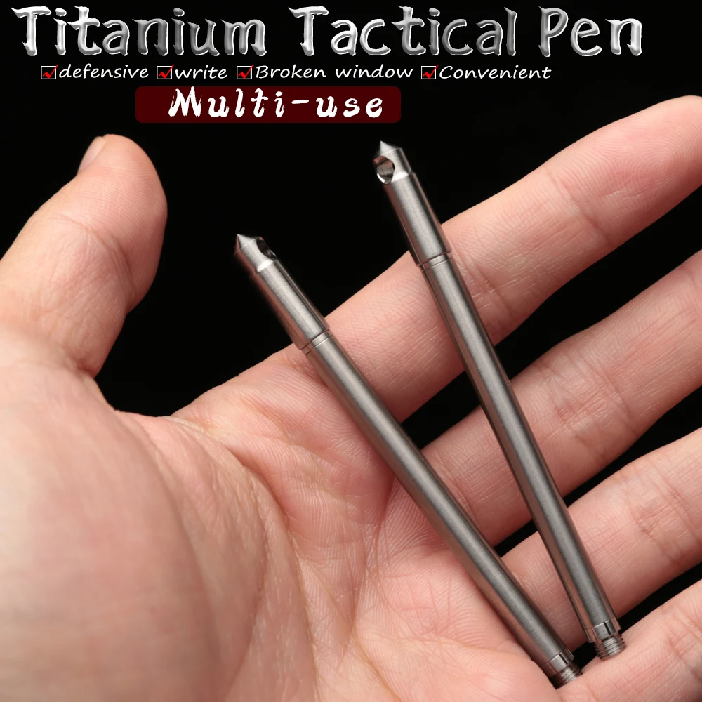 Titanium Mini Tactical Pen Self Defense Outdoor EDC Tool Keychain Pocket Business Writing Pen Collection Pen
Titanium Mini Tactical Pen Self Defense Outdoor EDC Tool Keychain Pocket Business Writing Pen Collection Pen