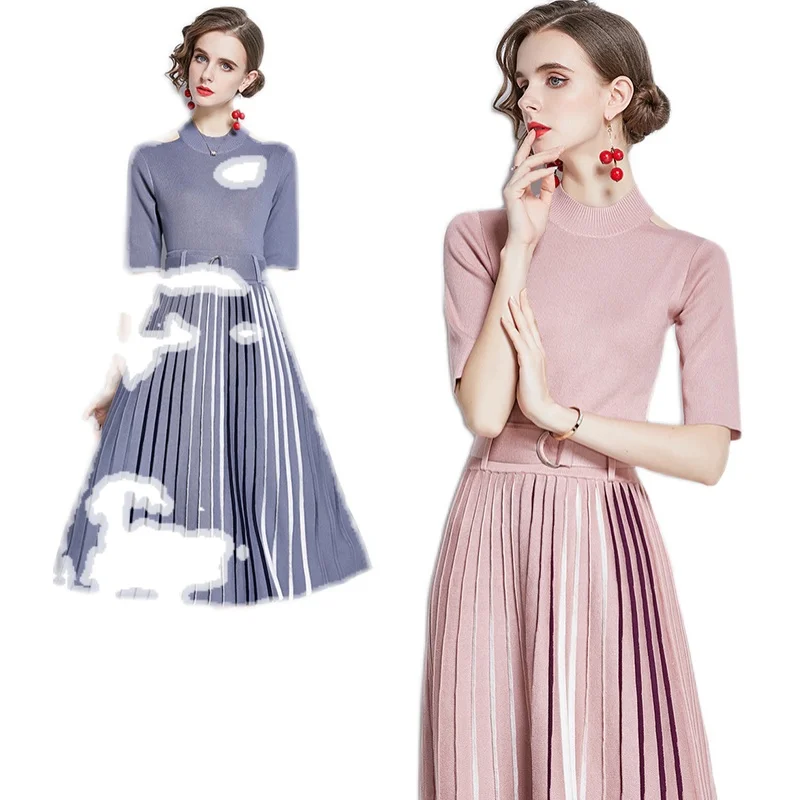 Women Autumn Dresses A-Line Solid Half Mid-Calf 2020 New Dresses Sashes Office Lady Knitting Cotton Strapless Elegant Dresses
Women Autumn Dresses A-Line Solid Half Mid-Calf 2020 New Dresses Sashes Office Lady Knitting Cotton Strapless Elegant Dresses