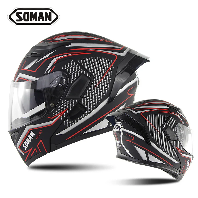 Soman motorcycle riding double lens tail helmet 955 & 960 general personality modified tail helmet
Soman motorcycle riding double lens tail helmet 955 & 960 general personality modified tail helmet