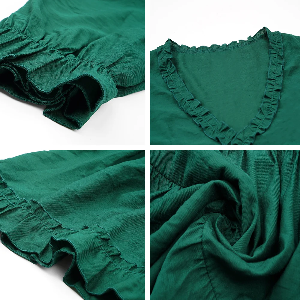 Women Dresses Summer 2021 Sexy V Neck Beach Dress Ruffle Three Quarter Sleeve A Line Mini Dress Wrap Sundress Clothes
Women Dresses Summer 2021 Sexy V Neck Beach Dress Ruffle Three Quarter Sleeve A Line Mini Dress Wrap Sundress Clothes