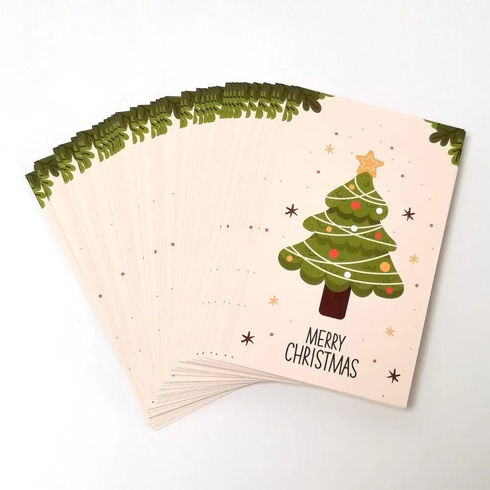 50Pcs/lot Merry Christmas Handwriting Christmas Cards Party Greeting Card TInvitations Leave A Message Cards Party Supplies
50Pcs/lot Merry Christmas Handwriting Christmas Cards Party Greeting Card TInvitations Leave A Message Cards Party Supplies