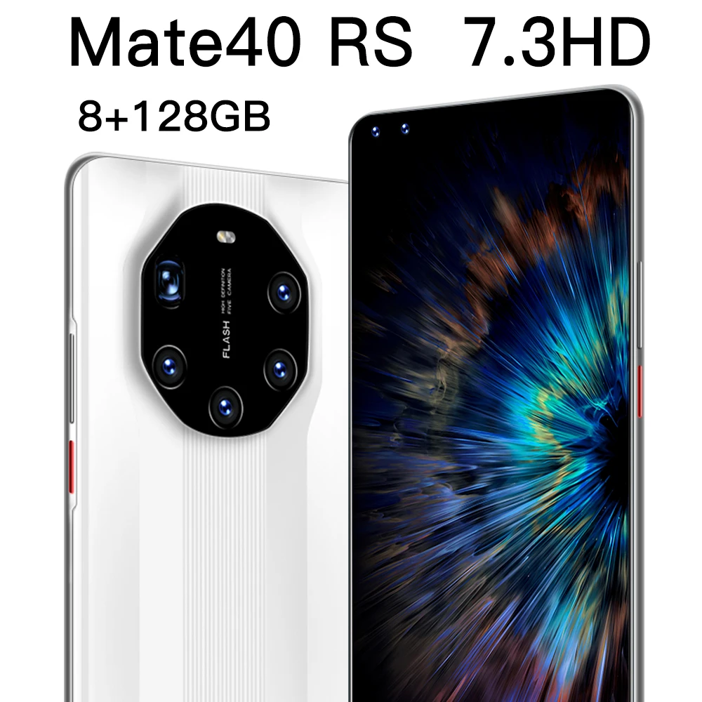 Newest Mate40 RS Smart Phone Global Version 128GB Android10 Dual Sim Unlocked Mobile Phone 7.2'' HD Screen Deca Core Cellphones 
Newest Mate40 RS Smart Phone Global Version 128GB Android10 Dual Sim Unlocked Mobile Phone 7.2'' HD Screen Deca Core Cellphones