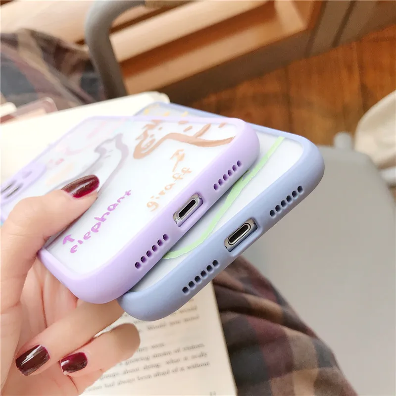 Camera Protection Bumper Cute Cartoon Phone Case For iPhone 11 Pro MAX X XS XR MAX 8 7 Plus SE 2020 Matte Translucent Back Cover
Camera Protection Bumper Cute Cartoon Phone Case For iPhone 11 Pro MAX X XS XR MAX 8 7 Plus SE 2020 Matte Translucent Back Cover