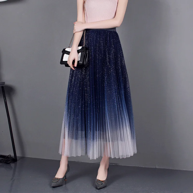 Korean Simple High Waist Pleated Skirt Women Spring Autumn Glittering Fairy Long Aline Skirt Women
Korean Simple High Waist Pleated Skirt Women Spring Autumn Glittering Fairy Long Aline Skirt Women