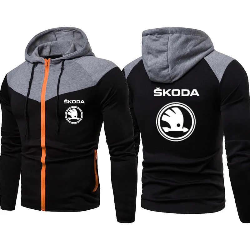 Hooded sweatshirt male Fashion casual Skoda car logo print Men's sports Hooded jacket Stitching color Hooded Men's Zip Jacket
Hooded sweatshirt male Fashion casual Skoda car logo print Men's sports Hooded jacket Stitching color Hooded Men's Zip Jacket