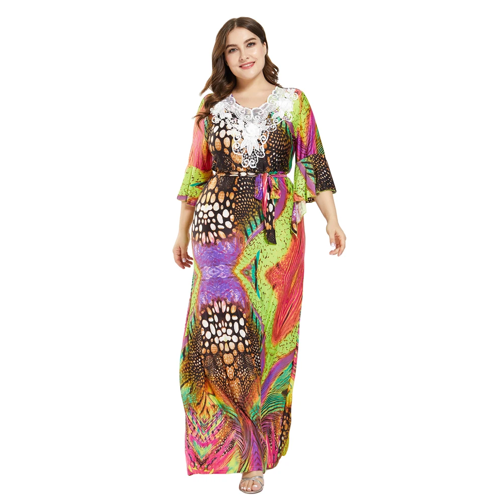 Muslim Women Abaya Bohemian Long Maxi Party Dress Holiday Beach Kaftan Islamic Robe Cocktail Gown Arab Jilbab Plus Size Caftan
Muslim Women Abaya Bohemian Long Maxi Party Dress Holiday Beach Kaftan Islamic Robe Cocktail Gown Arab Jilbab Plus Size Caftan