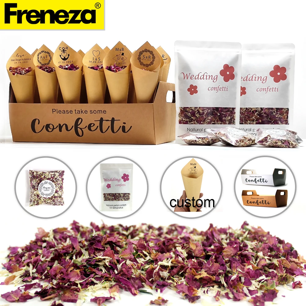Personalized confetti cones 100% natural biodegradable rose dried flower petal confetti cone holder wedding and party decoration
Personalized confetti cones 100% natural biodegradable rose dried flower petal confetti cone holder wedding and party decoration