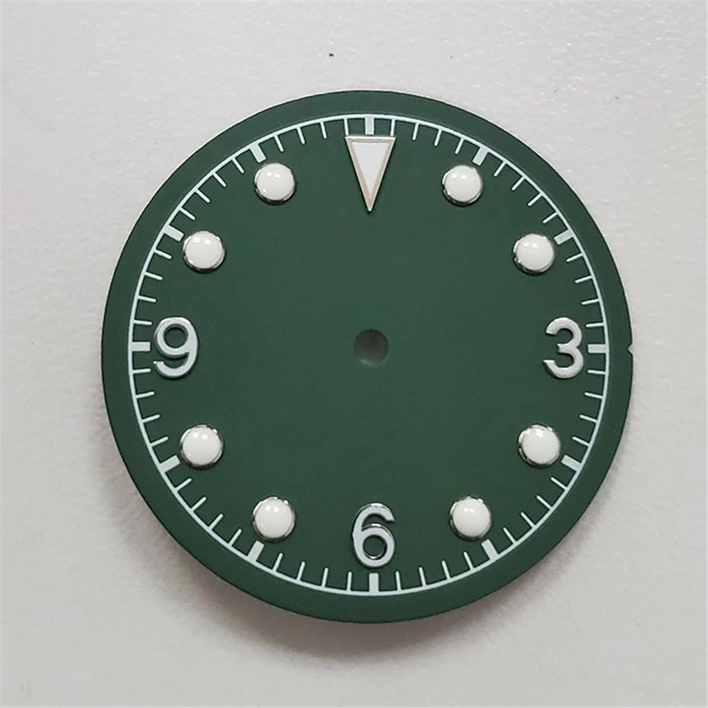 

For Mingzhu 2813 3804 Creative Green Luminous 31MM Watch Dial for Miyota 8215 8200 821A Watch Movement Repair Part