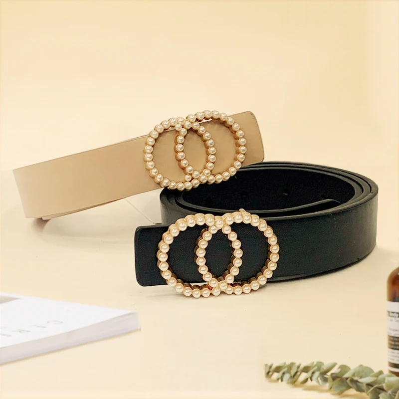 Double Inlaid Pearl Belts for Women Female Luxury Brand Designer High Quality Thin Waistband Waist Strap for Jeans Dress Girls
Double Inlaid Pearl Belts for Women Female Luxury Brand Designer High Quality Thin Waistband Waist Strap for Jeans Dress Girls