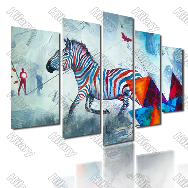 Poster Running Colorful Zebra Canvas Painting 5Pcs Posters Painting Wall Art Decoration for Living Room and Bedroom Frameless
Poster Running Colorful Zebra Canvas Painting 5Pcs Posters Painting Wall Art Decoration for Living Room and Bedroom Frameless