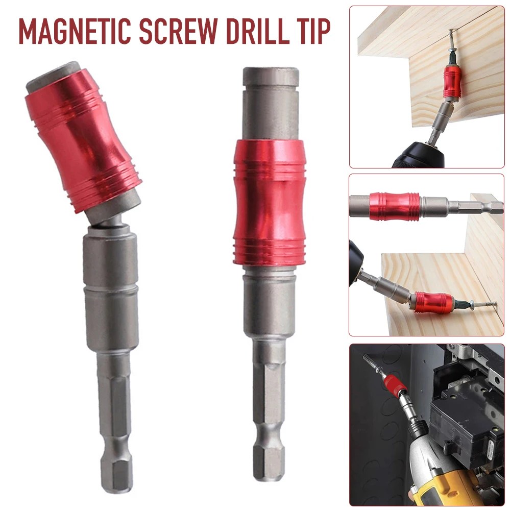 1/4'' Hex Shank Magnetic Screwdriver Bit Holder Extension Bar 20 Degree Angle Adjustable Direction for Screwdriver Extension
1/4'' Hex Shank Magnetic Screwdriver Bit Holder Extension Bar 20 Degree Angle Adjustable Direction for Screwdriver Extension