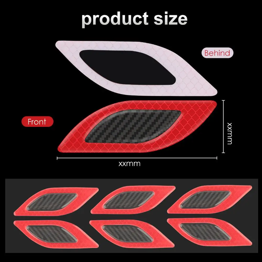 6Pcs/Set Car Sticker Truck Auto Motor Reflective Tape Open Sign Strips Anti-Scratch Safety Warning Accessories | Автомобили и