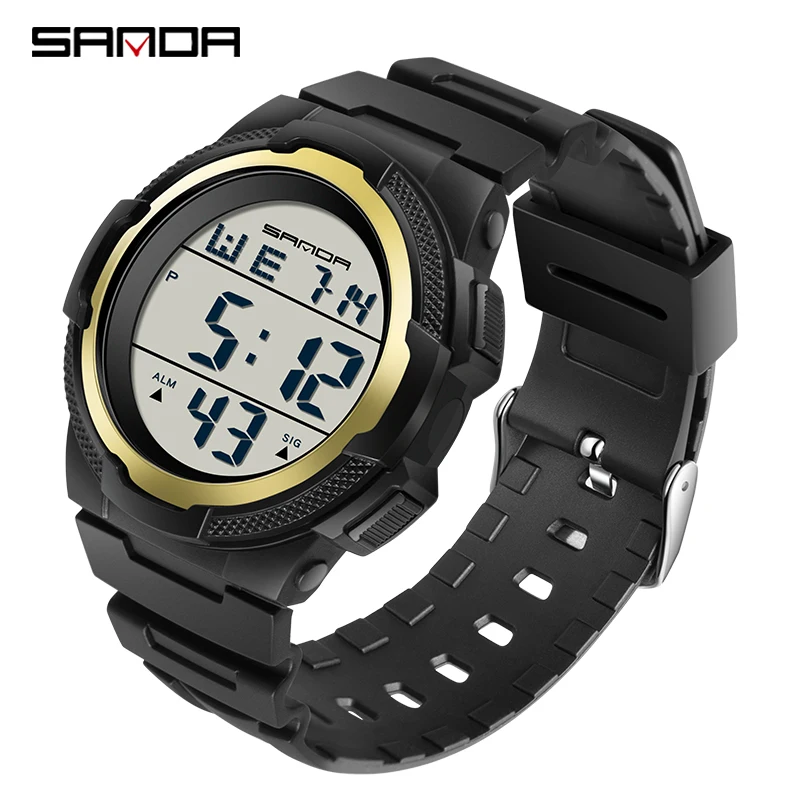 SANDA 2022 New Fashion Outdoor Mens Sports Watch 50M Waterproof Multifunctional Luminous Digital Wristwatches Reloj Hombre 2012
SANDA 2022 New Fashion Outdoor Mens Sports Watch 50M Waterproof Multifunctional Luminous Digital Wristwatches Reloj Hombre 2012