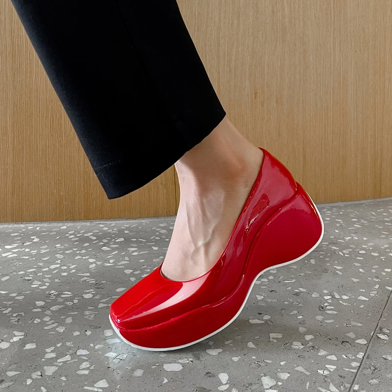 Pumps Women Shoes Platform Shoes Wedding Genuine Leather Spring Autumn 2021 New Thick Soled Shallow Single Shoes women's shoes
Pumps Women Shoes Platform Shoes Wedding Genuine Leather Spring Autumn 2021 New Thick Soled Shallow Single Shoes women's shoes