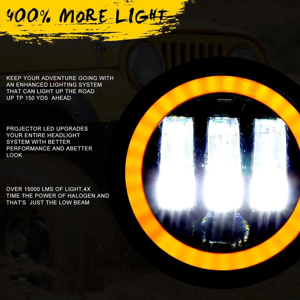 2pcs 4 Inch 30W Round Off Road Fog Light 1200LM Super Bright LED Driving Lamp White / Amber Halo Ring for Jeep Dodge Chrysler
2pcs 4 Inch 30W Round Off Road Fog Light 1200LM Super Bright LED Driving Lamp White / Amber Halo Ring for Jeep Dodge Chrysler
