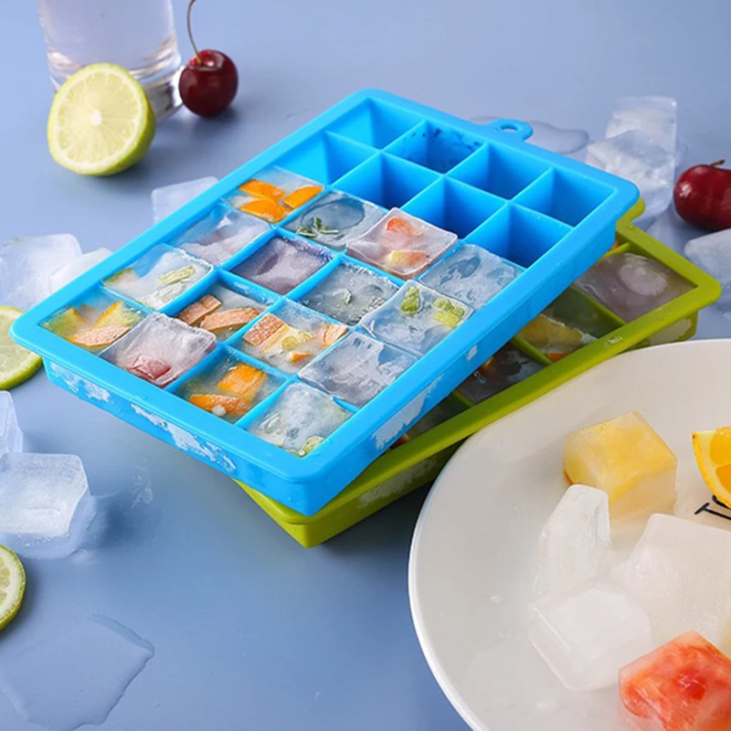 Ice Cube Mold 24 Grids 2.7X2.7cm Silicone Fruit Ice Cube Maker DIY Creative Large Ice Cube Mould Square Shape Bar Tool
Ice Cube Mold 24 Grids 2.7X2.7cm Silicone Fruit Ice Cube Maker DIY Creative Large Ice Cube Mould Square Shape Bar Tool