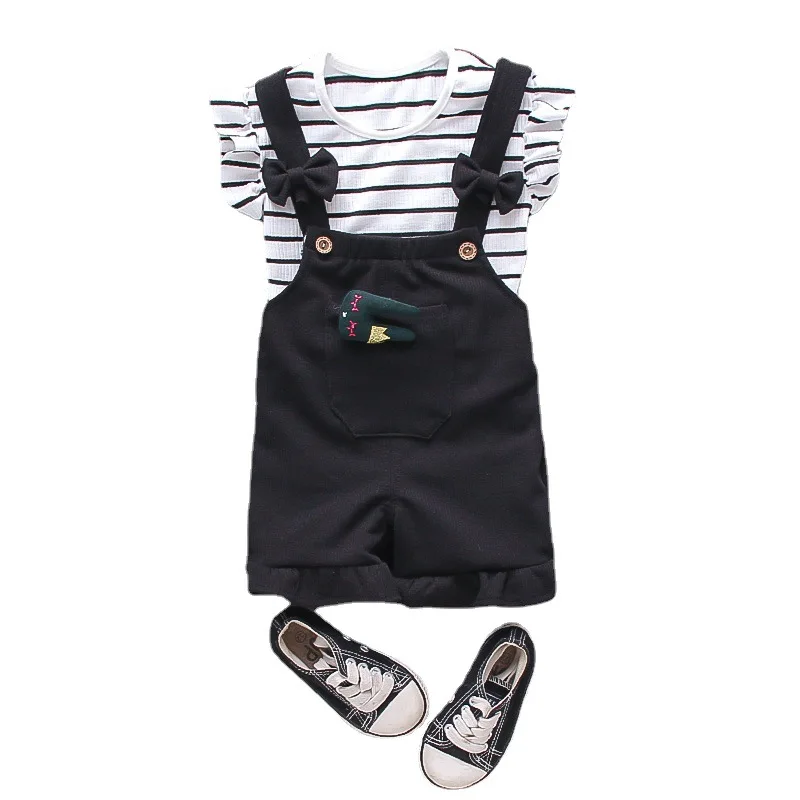 Summer Casual Newborn Kids Baby Girls Stripe Shirt Tops + Pants Overalls Outfit Bowknot Clothes Set
Summer Casual Newborn Kids Baby Girls Stripe Shirt Tops + Pants Overalls Outfit Bowknot Clothes Set