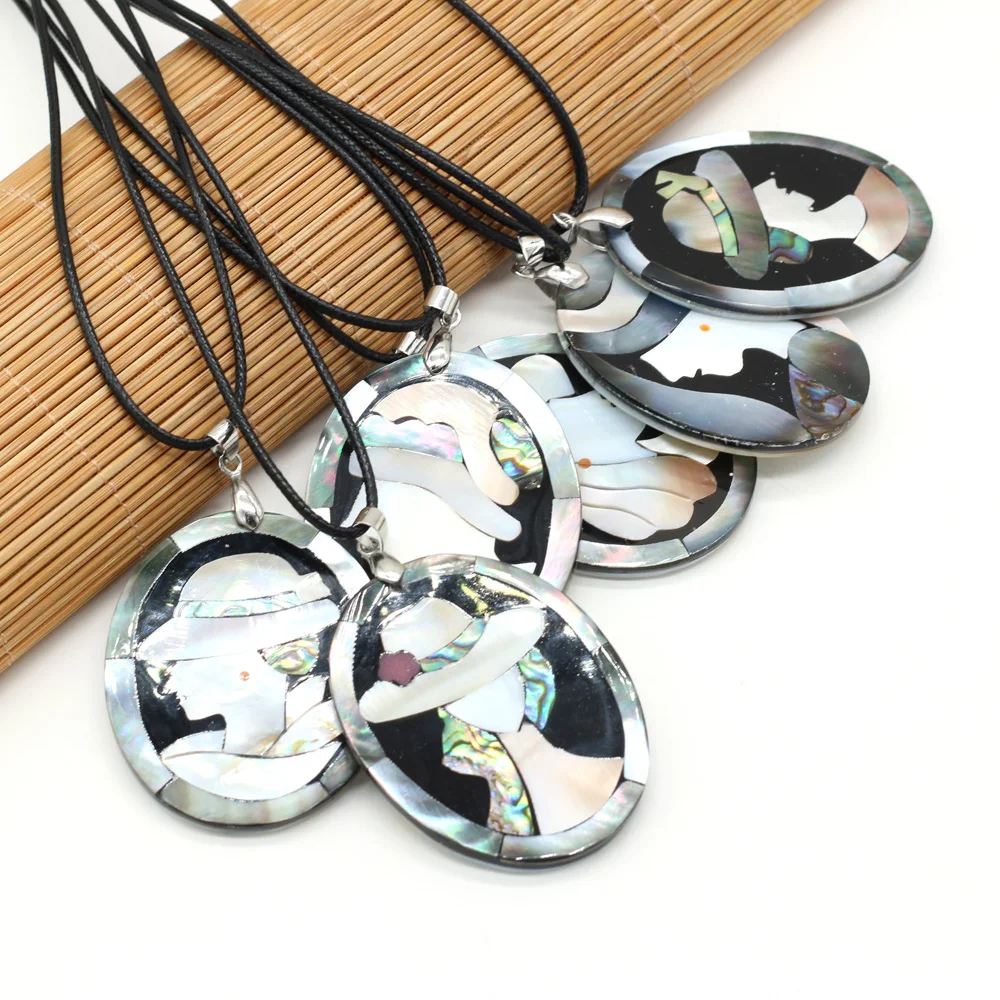 Oval Natural Mother of Pearl Shell Neck Chain Necklace for Women Luxury Quality Jewelry Accessories Gifts 42x52mm Wholesale Lots
Oval Natural Mother of Pearl Shell Neck Chain Necklace for Women Luxury Quality Jewelry Accessories Gifts 42x52mm Wholesale Lots
