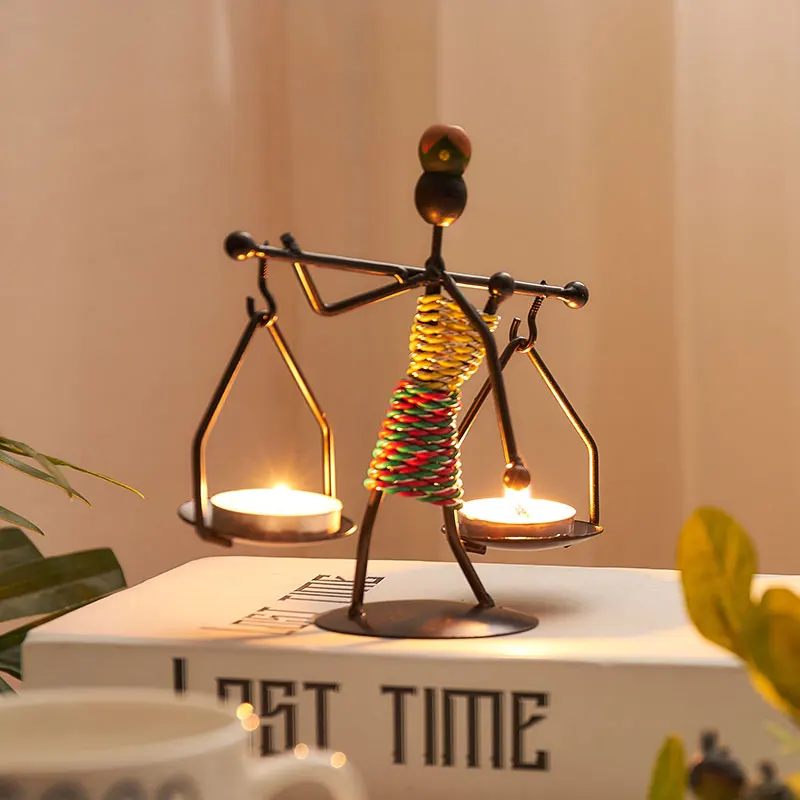 Vintage Metal Candle Holder Home Decoration Figurine Model Candelabros Creative Candlestick Decorative Party Wedding Centerpices 
Vintage Metal Candle Holder Home Decoration Figurine Model Candelabros Creative Candlestick Decorative Party Wedding Centerpices