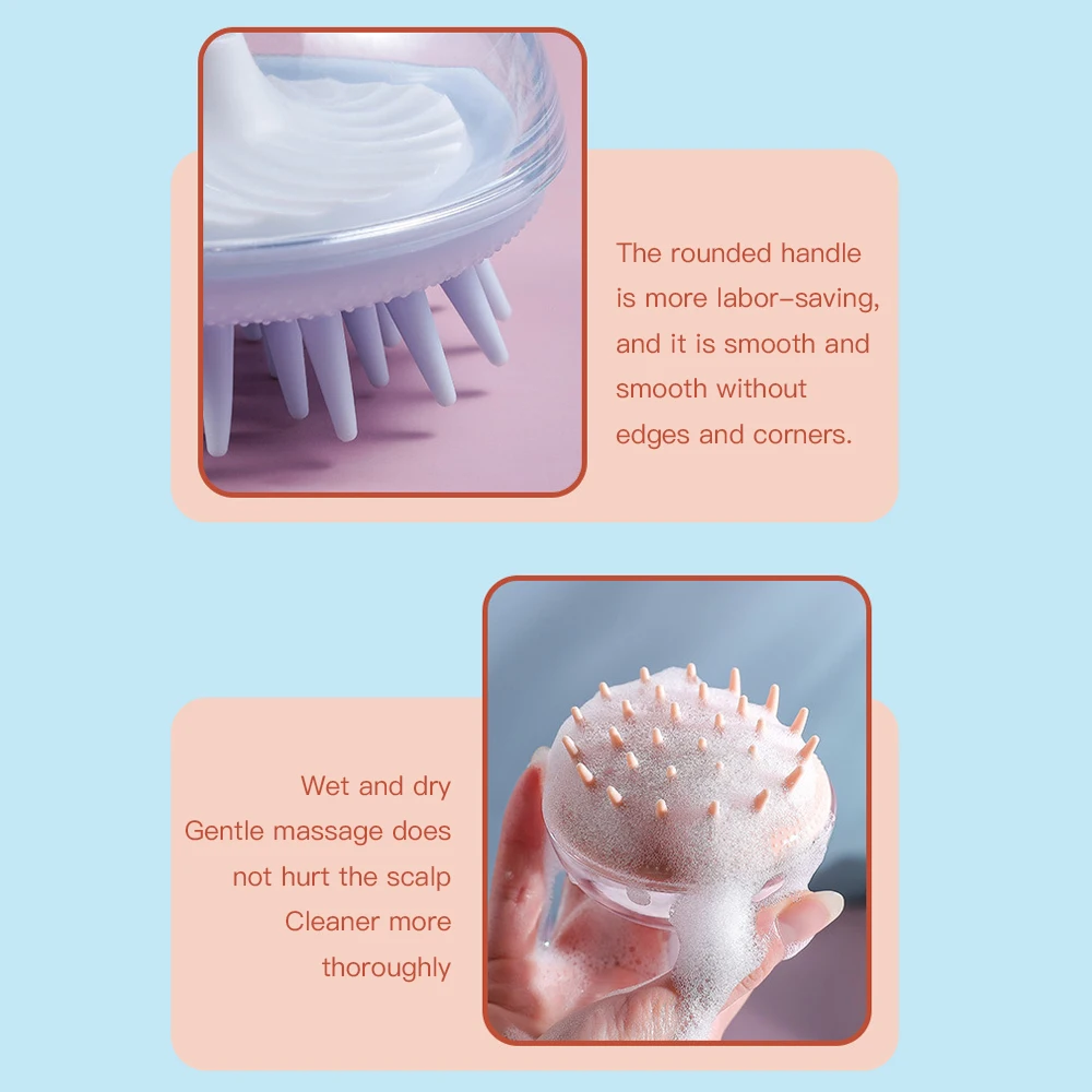 Round Massage Shampoo Brush Scalp Deep Cleansing Physics Massager Promote Blood Circulation Head Massage Relaxation Tool
Round Massage Shampoo Brush Scalp Deep Cleansing Physics Massager Promote Blood Circulation Head Massage Relaxation Tool
