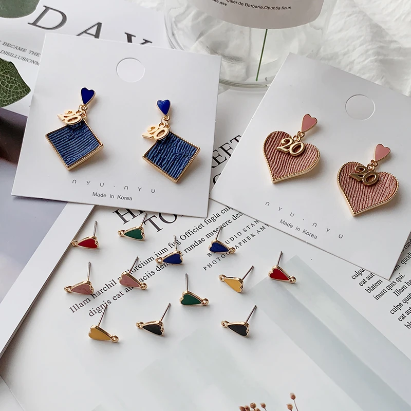 Alloy drop glaze love diy hand-crafted earring earrings semi-finished material package homemade accessories
Alloy drop glaze love diy hand-crafted earring earrings semi-finished material package homemade accessories