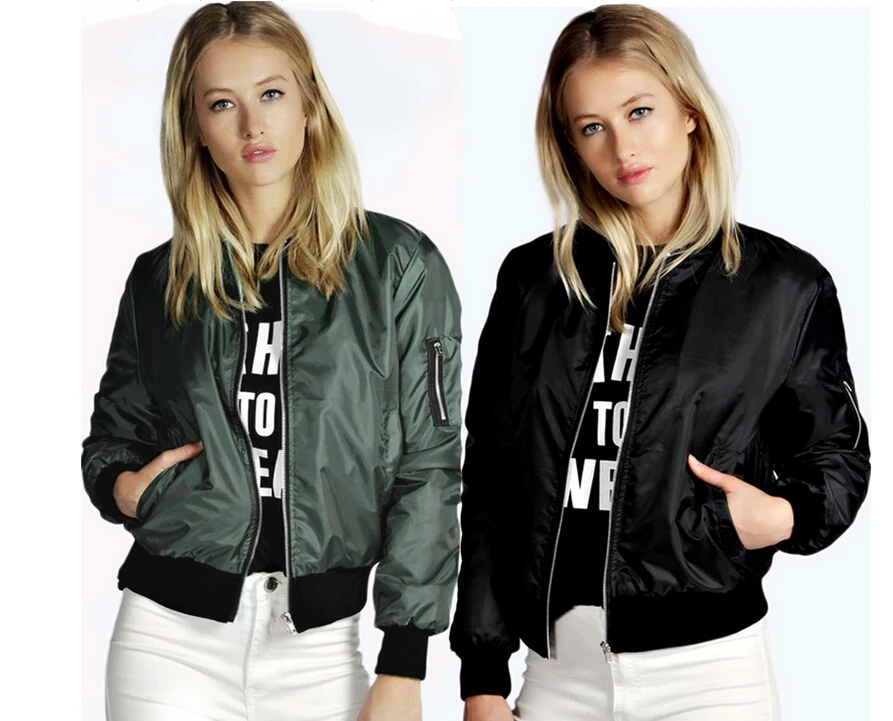Fashion windbreaker jacket women summer 2020 basic bomber jacket long sleeves casual stand collar slim fit jacket
Fashion windbreaker jacket women summer 2020 basic bomber jacket long sleeves casual stand collar slim fit jacket