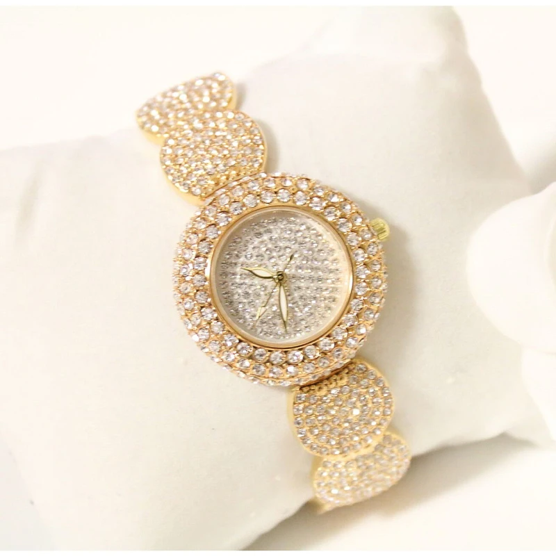 Full Diamond Watches Women 2021 Desiger Luxury Brand Ladies Wrist Watches Gold Female Clock Crystal Women Wristwatch Reloj Mujer 
Full Diamond Watches Women 2021 Desiger Luxury Brand Ladies Wrist Watches Gold Female Clock Crystal Women Wristwatch Reloj Mujer